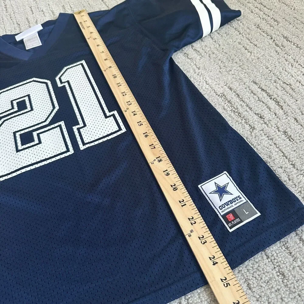 Dallas Cowboys Authentic Ezekiel Elliott #21‎ Size Youth Large Game Jersey Blue